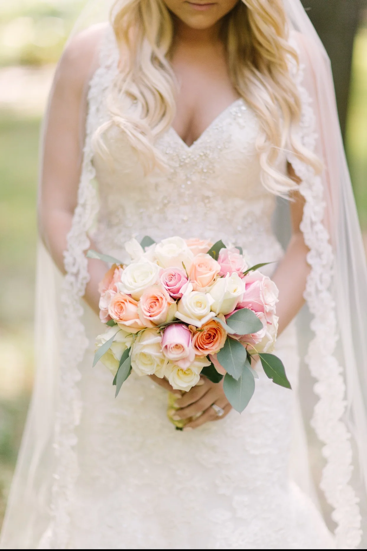 Lace Wedding Veil by BlancaVeils.com