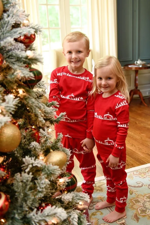 100 cotton family christmas pajamas