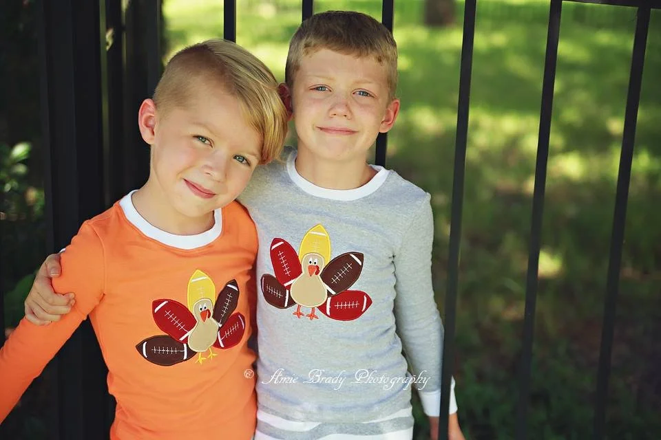 boys thanksgiving pajamas