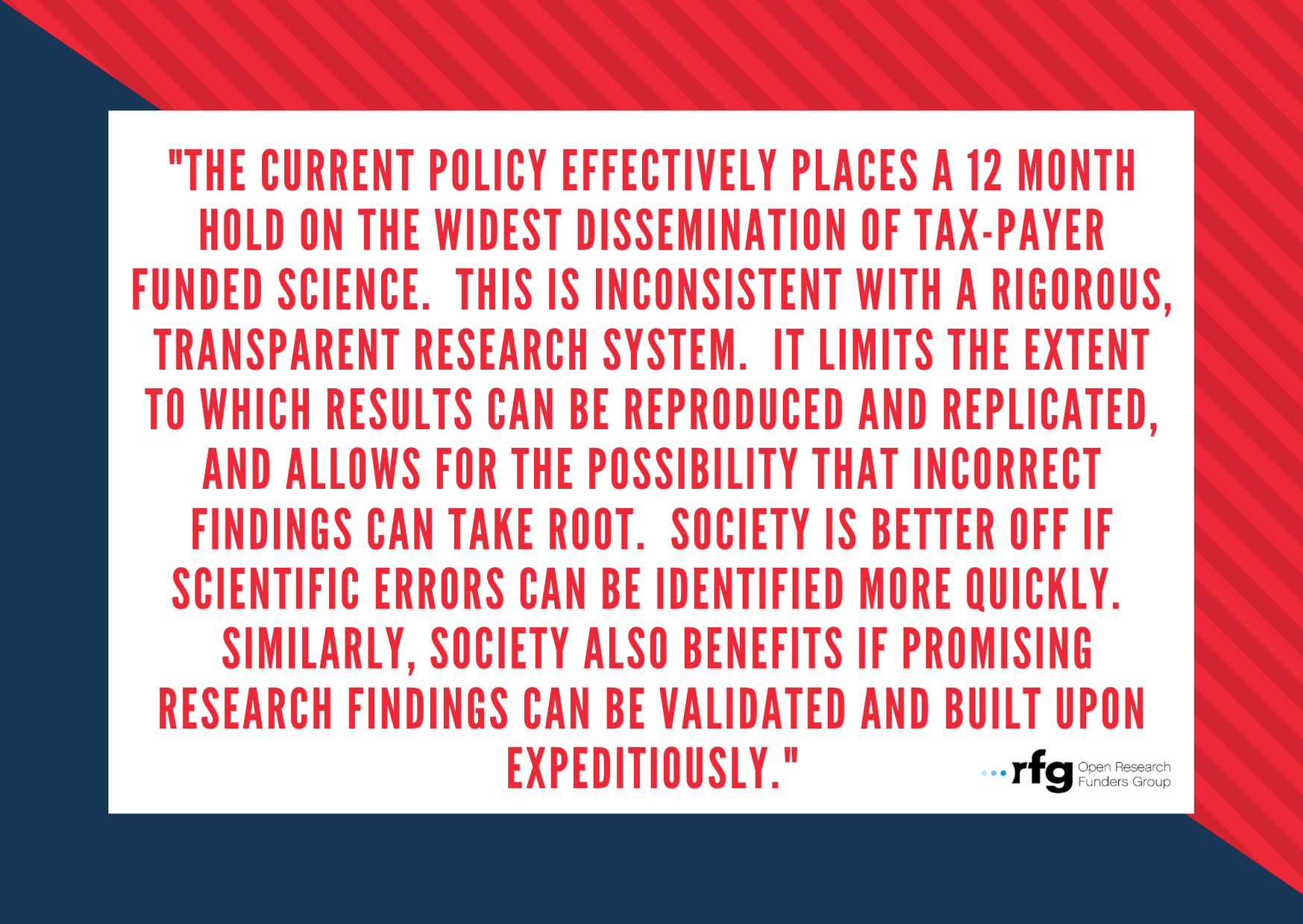 ORFG Submits Response to OSTP's Federal Public Access Policy RFI