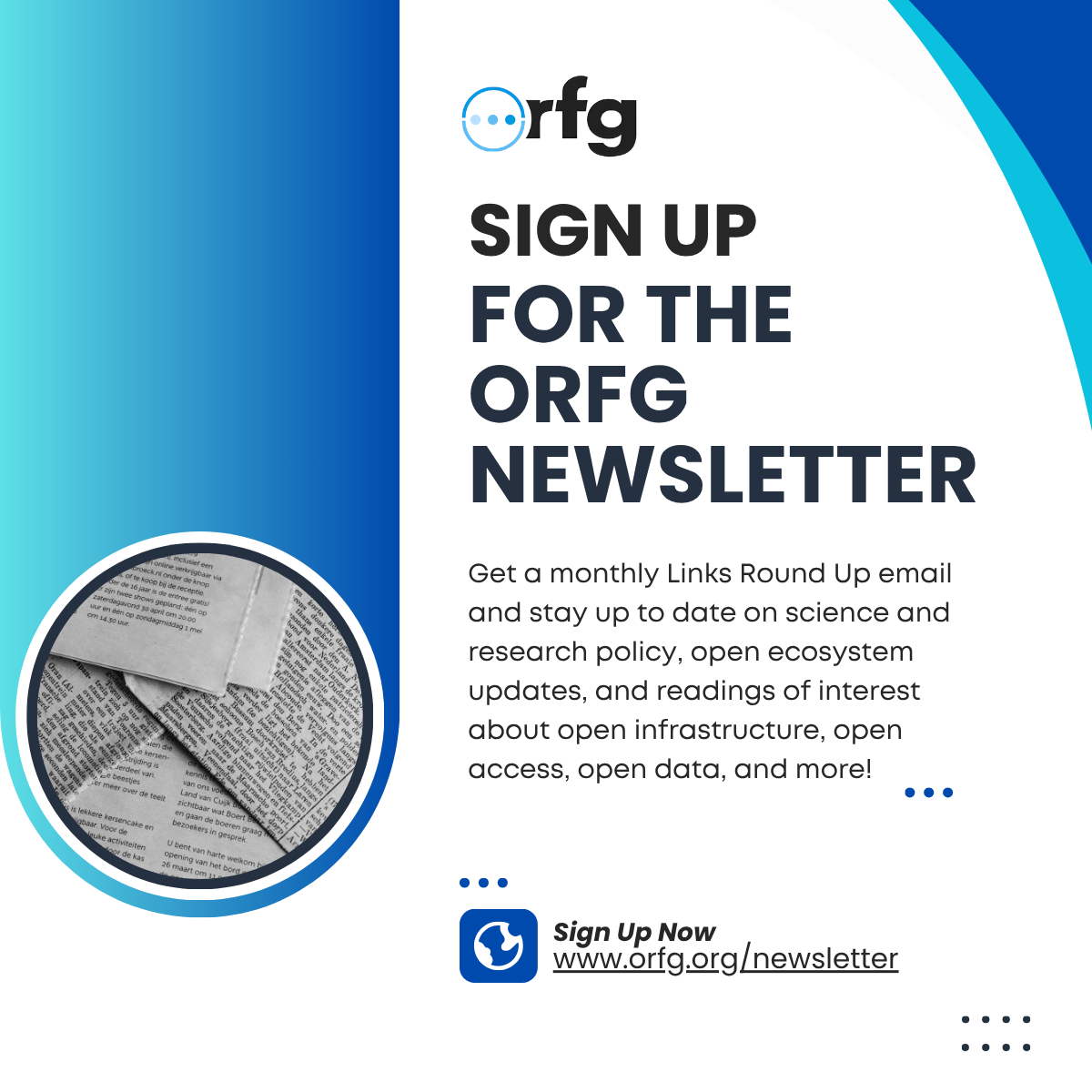 Sign Up for the Monthly ORFG Newsletter