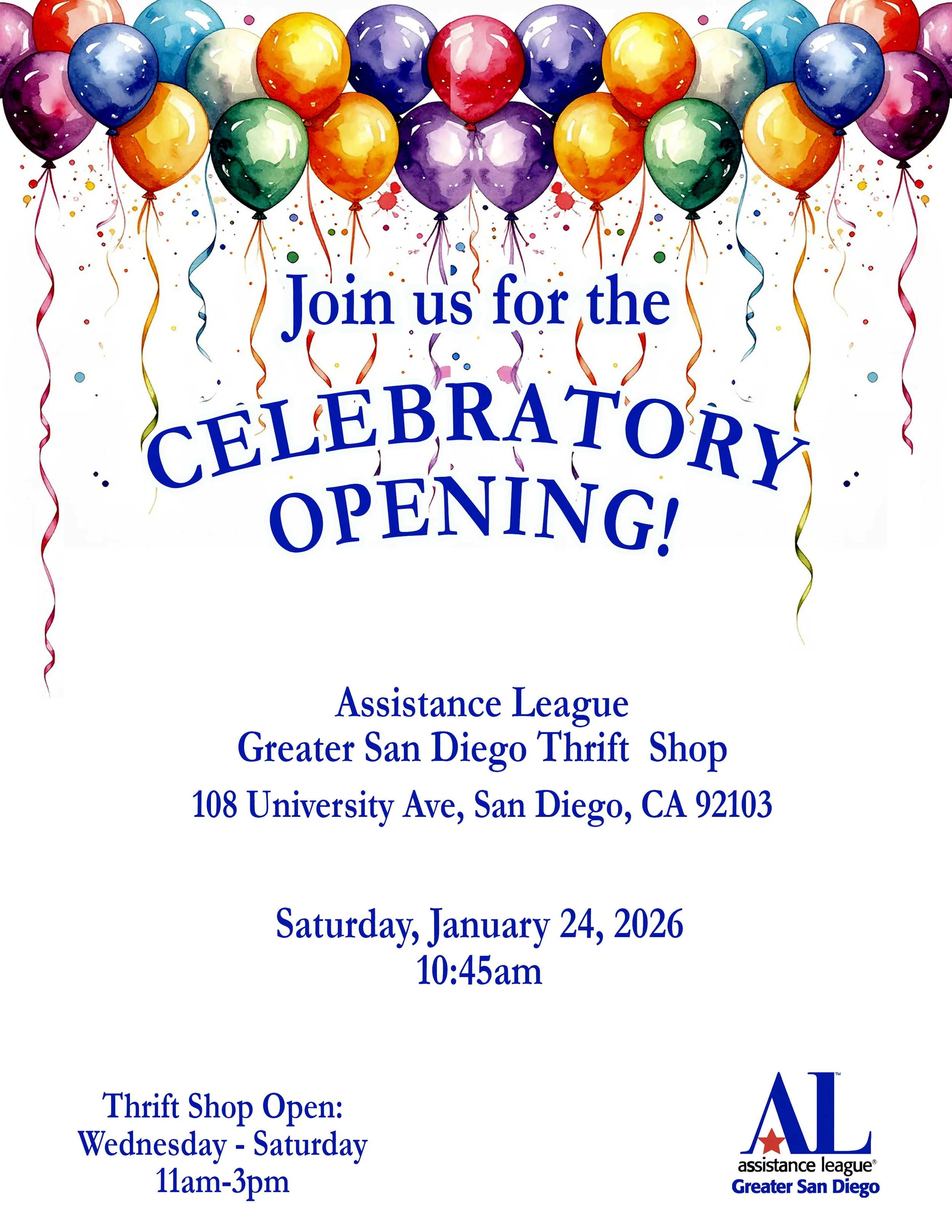 Assistance League Thrift Store Grand Re-Opening