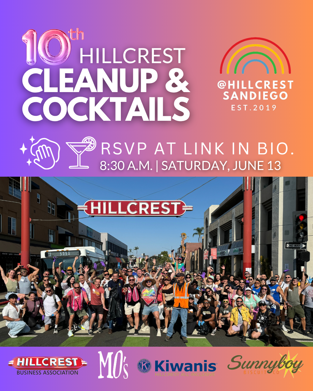 Hillcrest Cleanup &amp; Cocktails