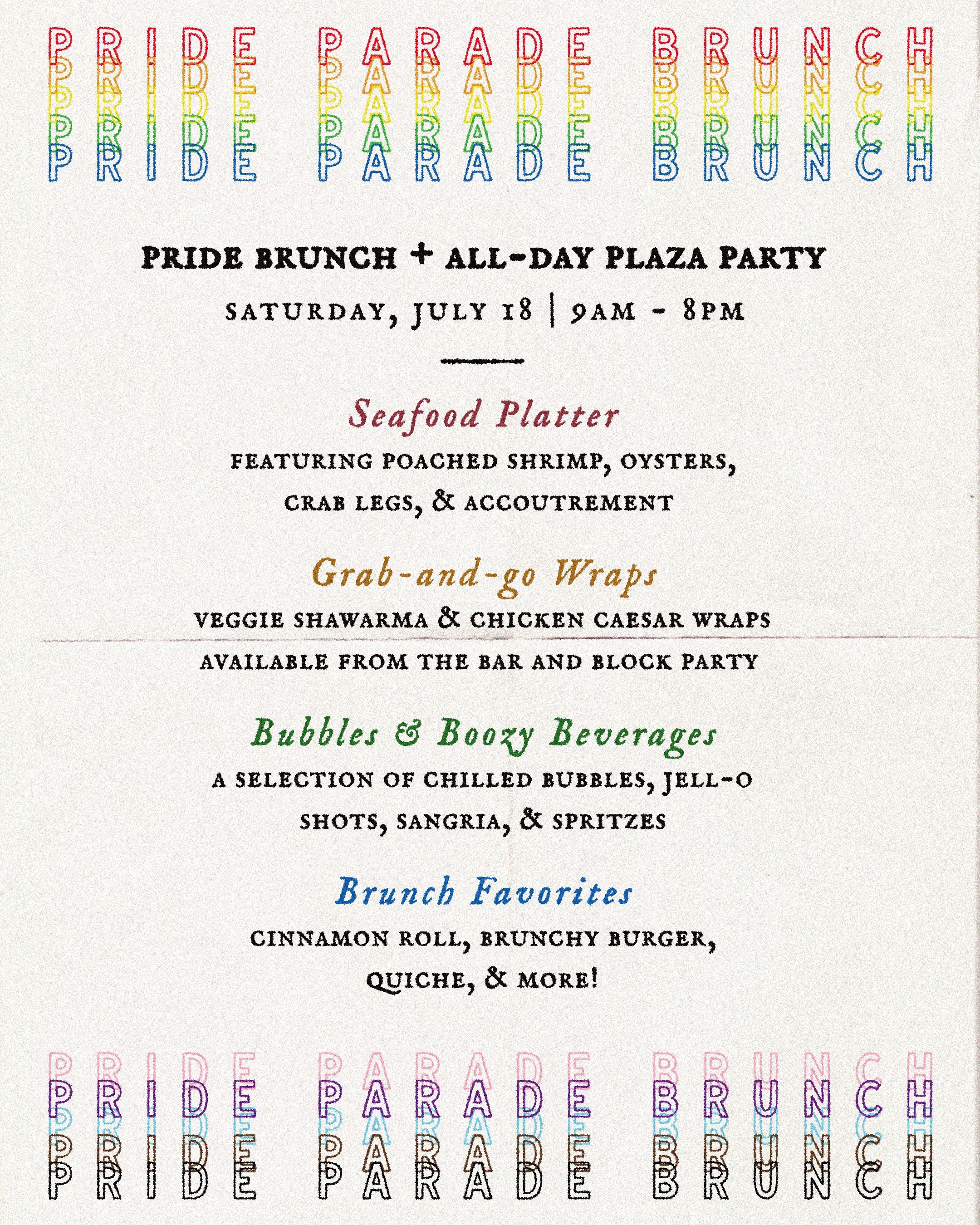 Cellar Hand: Pride Brunch &amp; All-Day Festivities