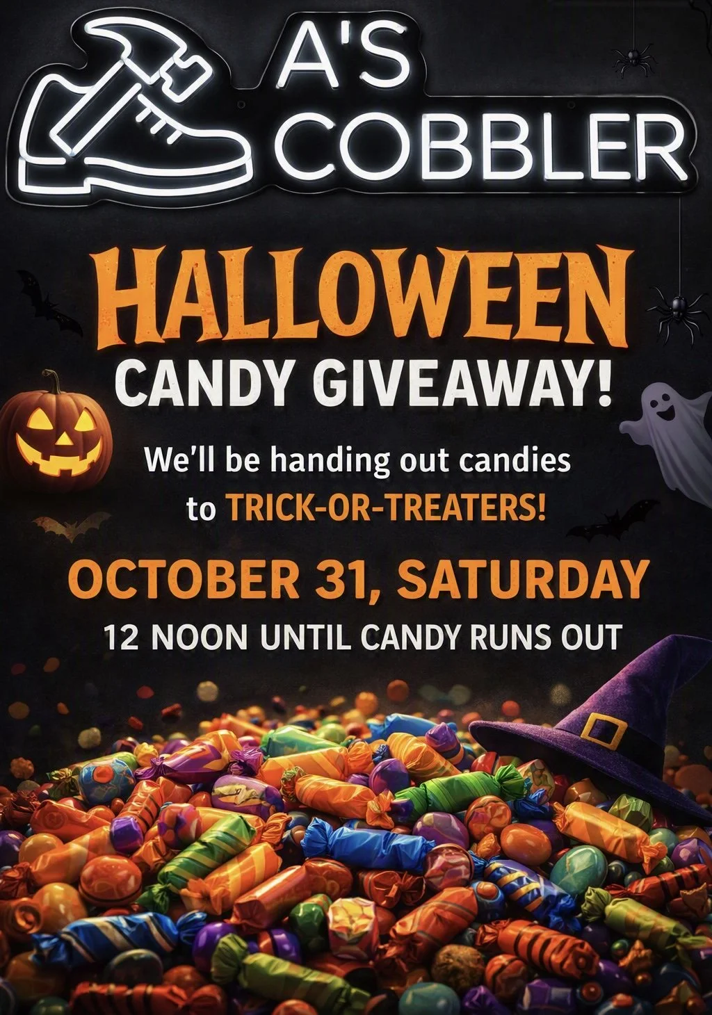 A’S COBBLER: TRICK-OR-TREATING