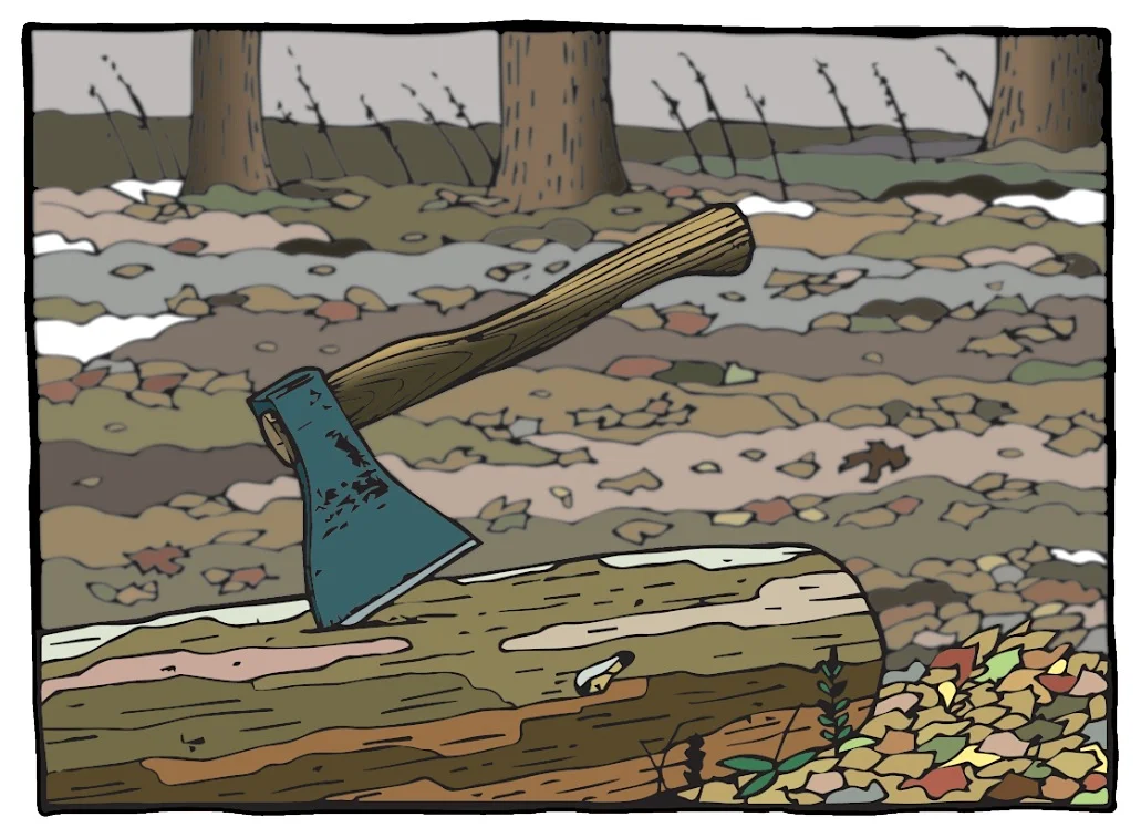 Axe in log.jpg