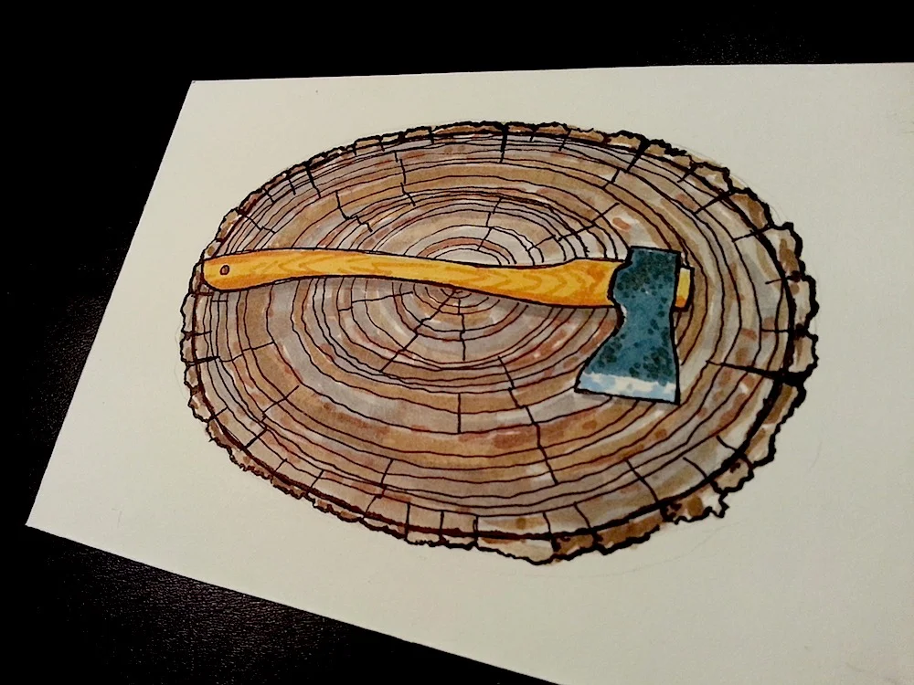 Axe on log.jpg