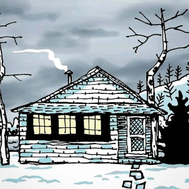 This is one of my favourite sketches. I should do another in the style. But I'm lazy 😝 🌲💚 #illustration #cabin #winter #markers #illustrator #cabinlife #countryliving #inspiredbynature #cabinlifestyle #artist #drawing #sketch