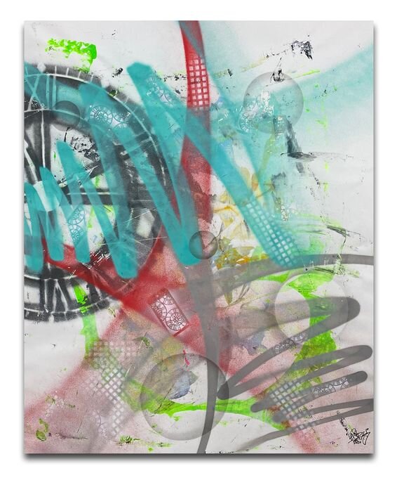 Time No 51 By Parscha Mirghawameddin 59" X 47"