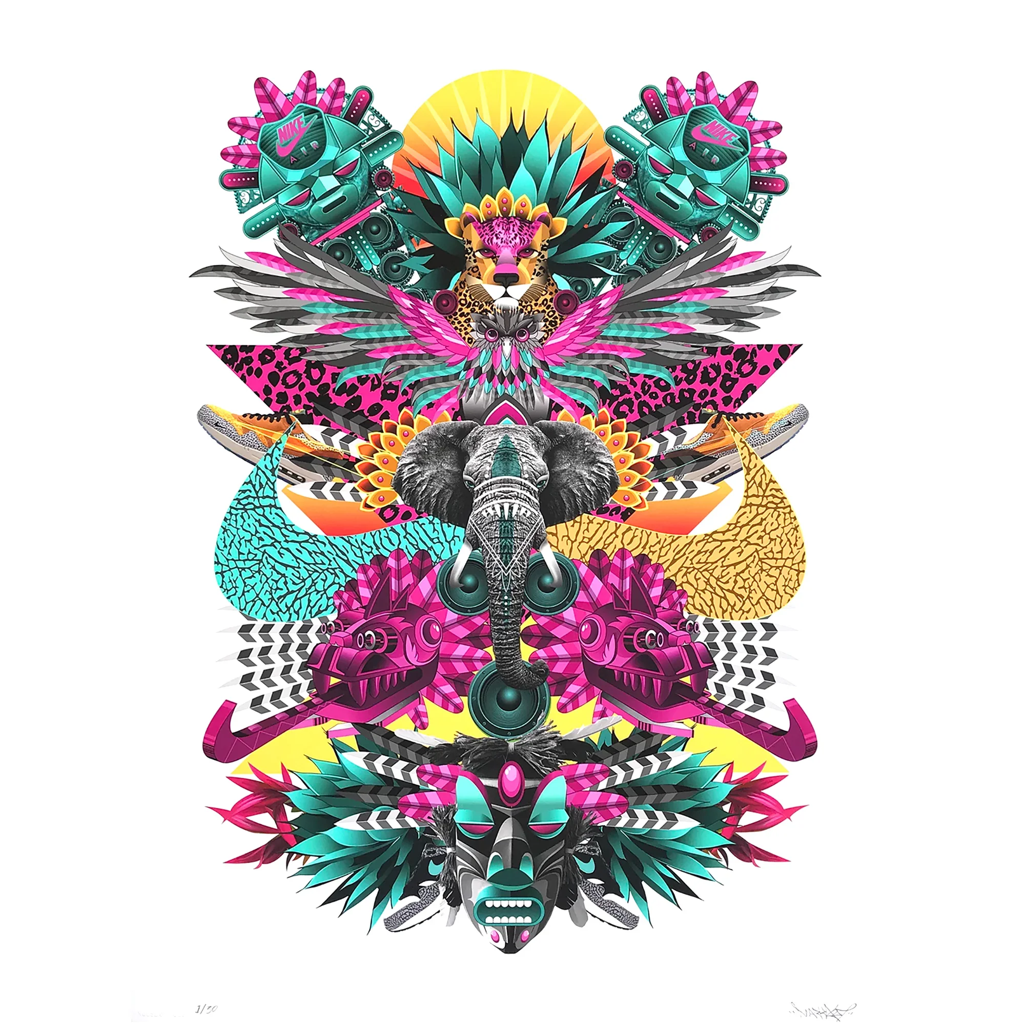 Native Flow By Marka27 18" x 24"