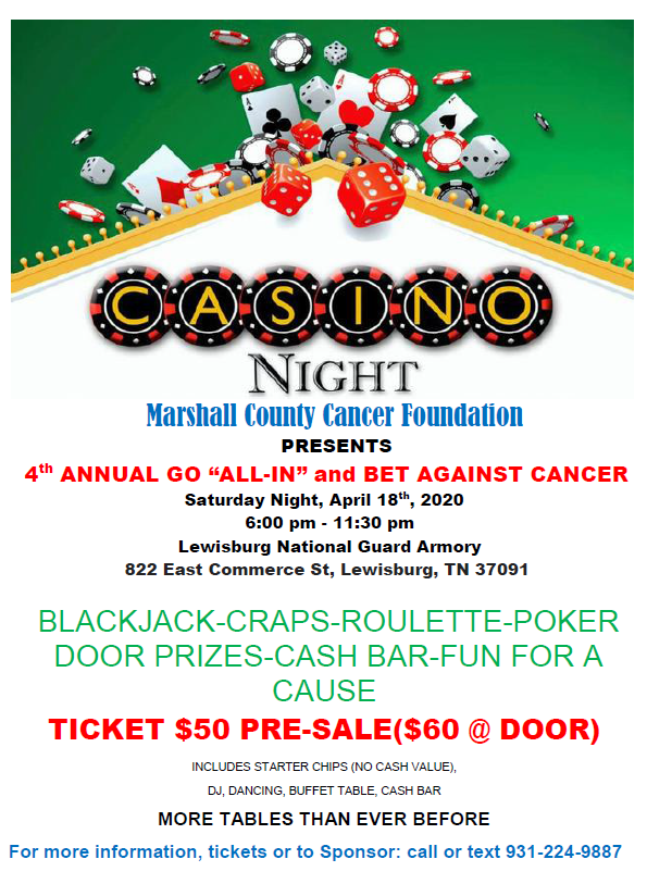 4th Annual Go "All In" and Bet Against Cancer