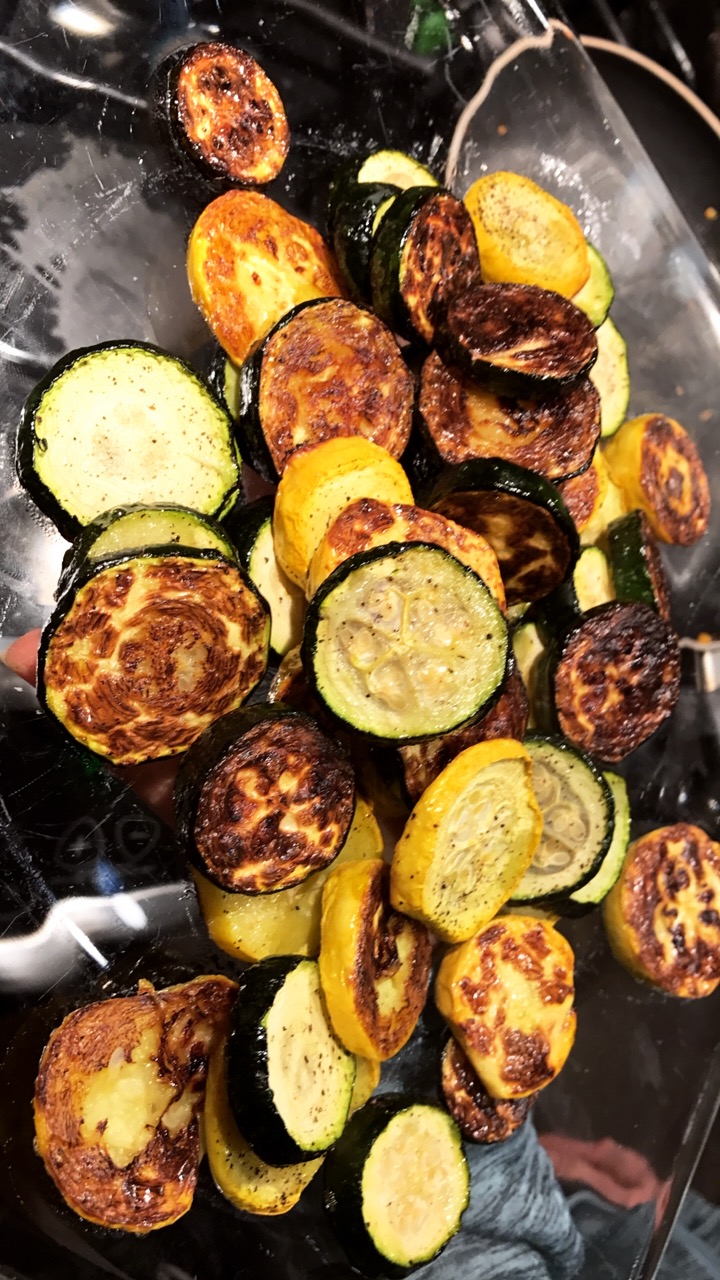 Roasted Zucchin Chipsi