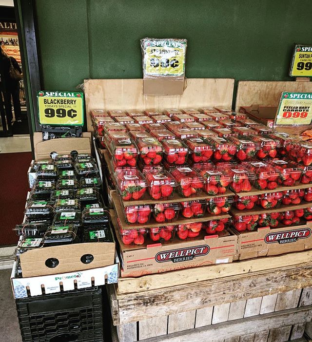 Strawberries and Blackberries for 99&cent; this weekend at our Copiague location!