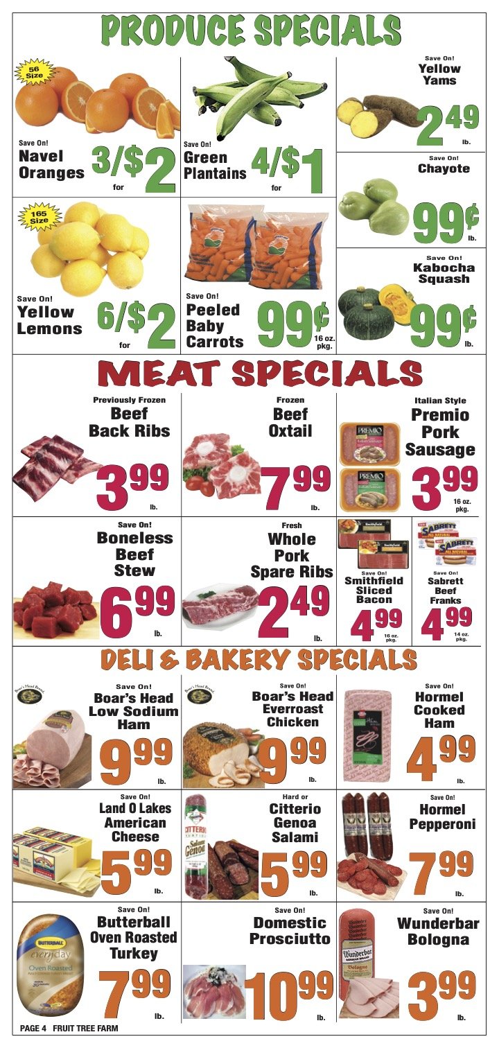 Weekly Specials April 26 to May 2, 2024 — Fruit Tree Farm