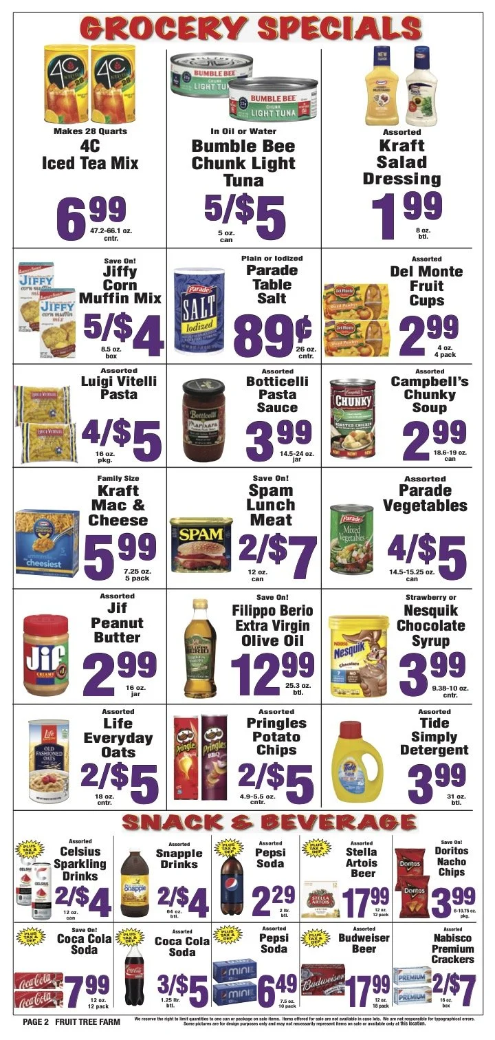 Weekly Specials January 12 to January 25, 2024 — Fruit Tree Farm