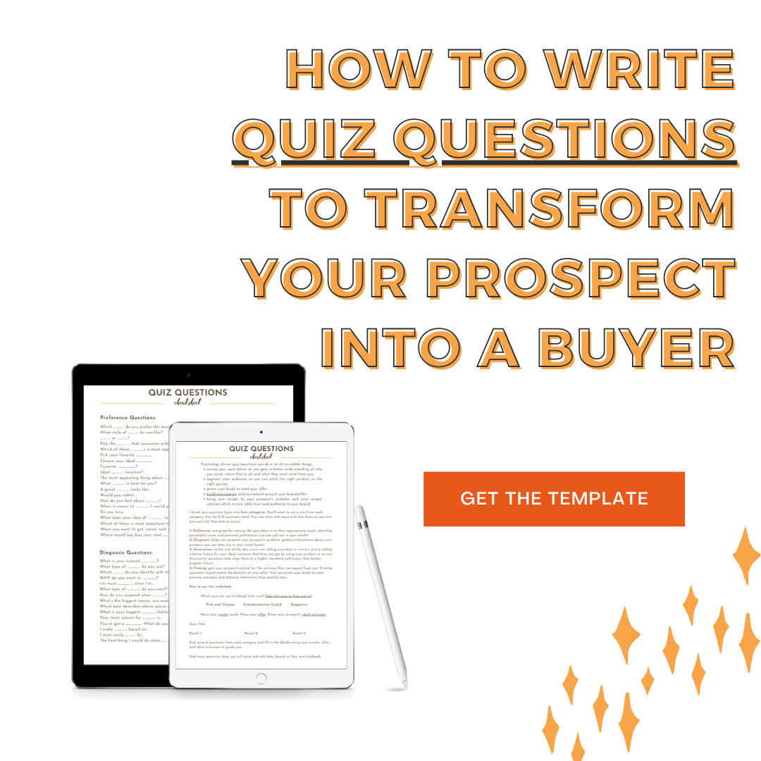 How to Write Quiz Questions to Transform Your Prospect into a Buyer