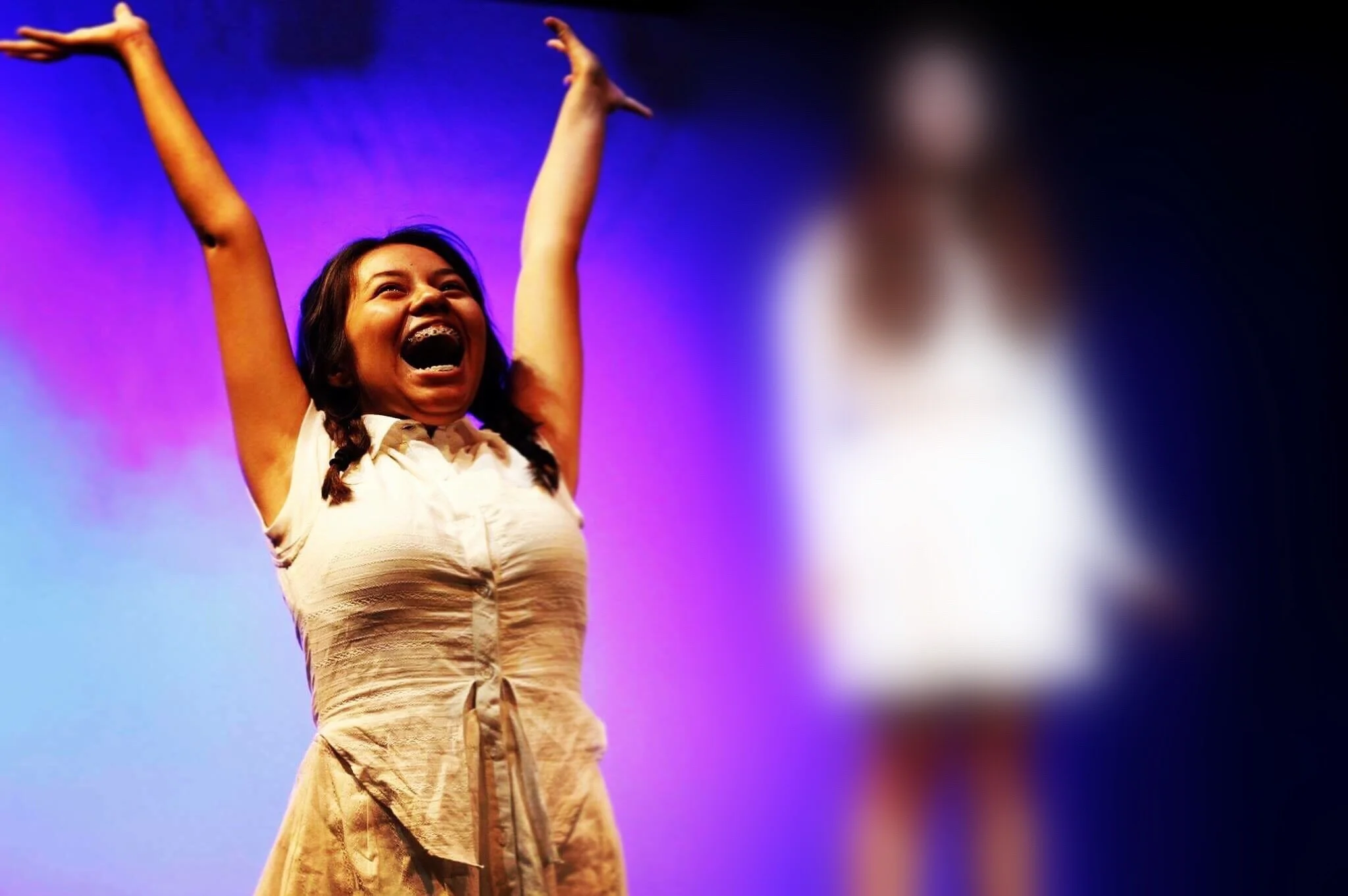 Aileen Alfaro in Obscuridad by Brenda Banda. But very similar to how I might look while watching the Tony Awards. 