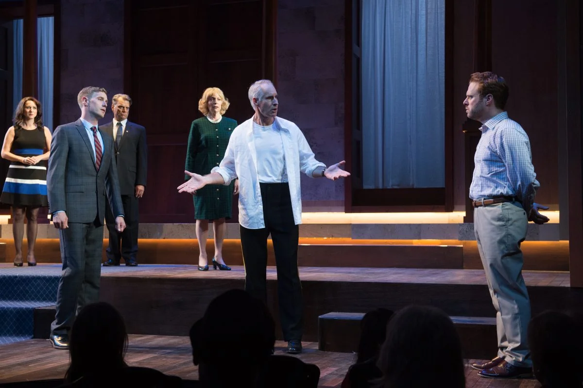 Jim Abele killing it as Charles. Surrounded by Meghan Andrews, J. Paul Boehmer, Laura Gardner, Adam Haas Hunter and Dylan Saunders. 
