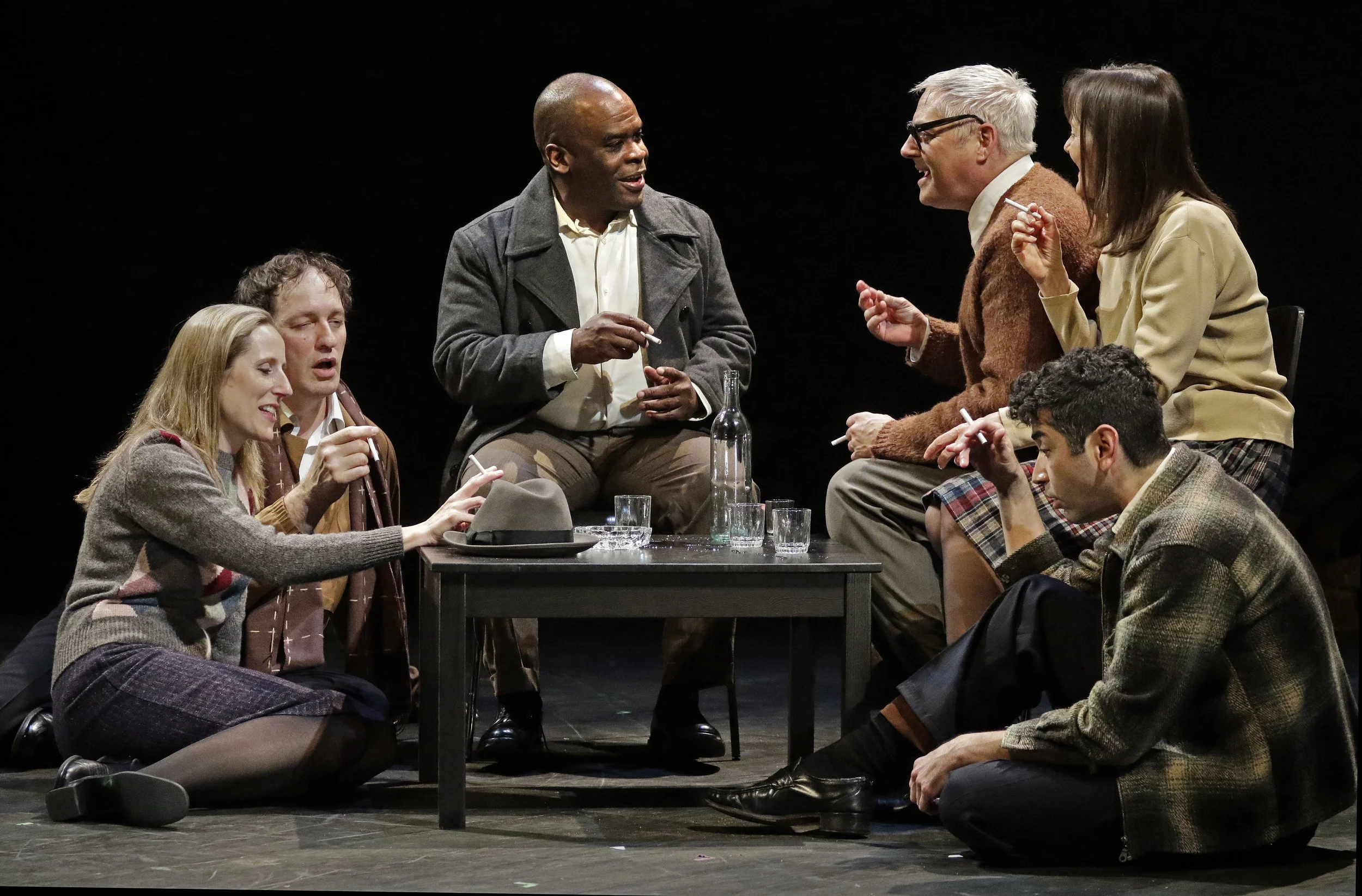 Liza Seneca, Nick Santoro, Ray Ford, Curt Bonnem, Valerie Spencer and Richard Gallegos. Photo by Lawrence K. Ho.