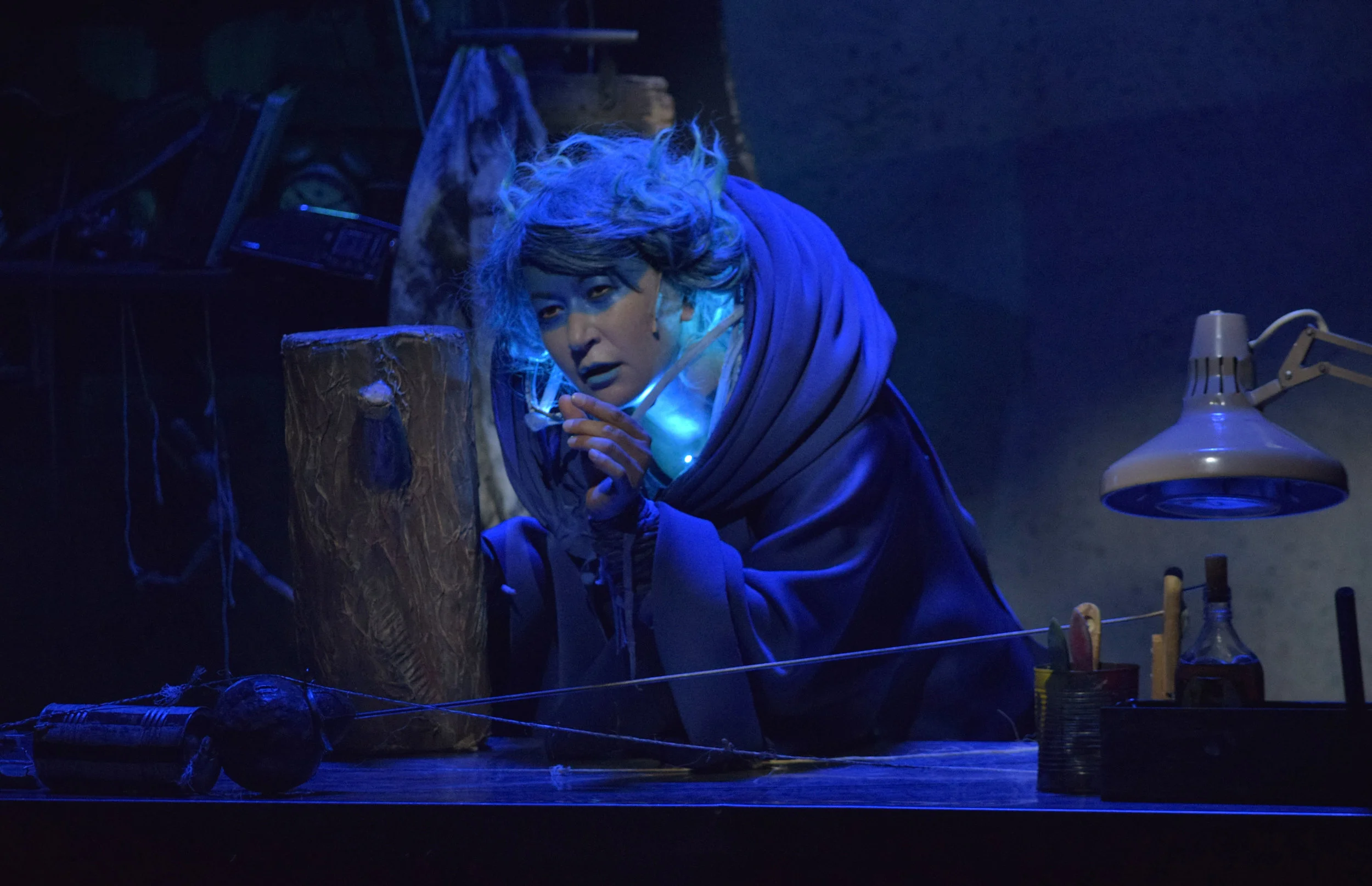 Take Kawasaki in an especially strong performance as Blue. I love her voice and I love the raw curiosity and authenticity she brought to this iconic character. Photo by Chelsea Sutton.
