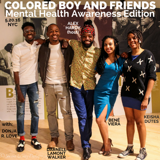 At Colored Boy and Friends: Mental Health Awareness Edition in May with the squad.