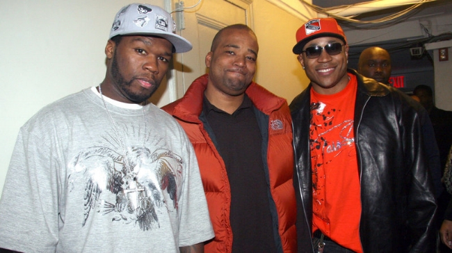 50 Cent, Chris Lighty, and LL Cool J (image by Johnny Nunez/Wire Image)