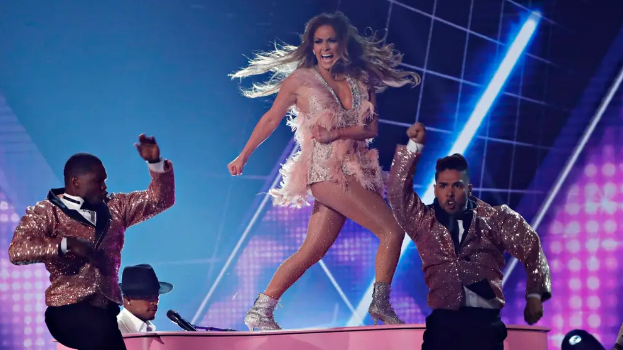 Madame Lopez livin’ la vida loca during her Motown tribute at the 2019 Grammys (Reuters)