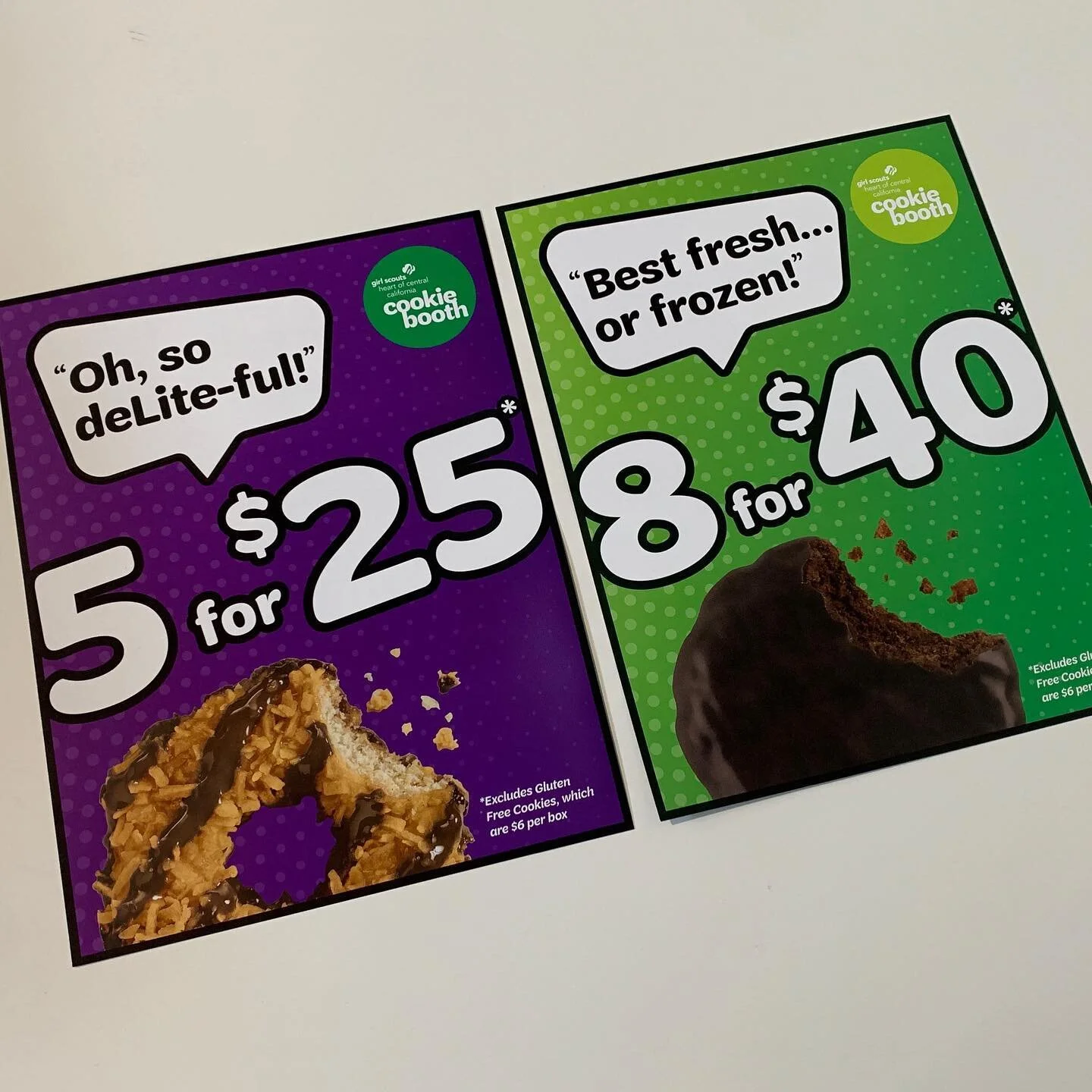 These Girl Scout Cookie booth table top displays are part of a toolkit introduced in 2020 to support girls&rsquo; marketing efforts and help more troops hit their fundraising goals.