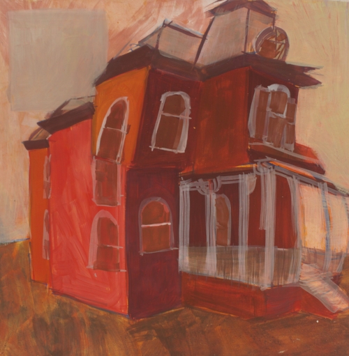 This piece, Titled Vacation Home will be in the town Hall show, including another piece called Factory Tin Cans