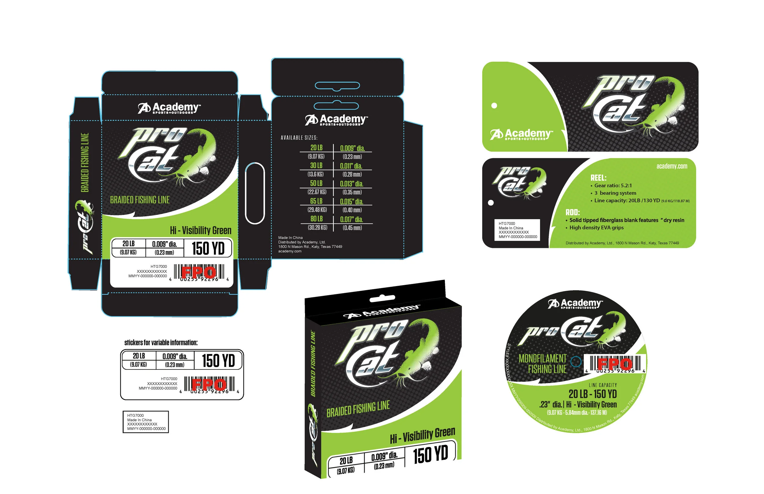 ProCat Fishing Line Packaging