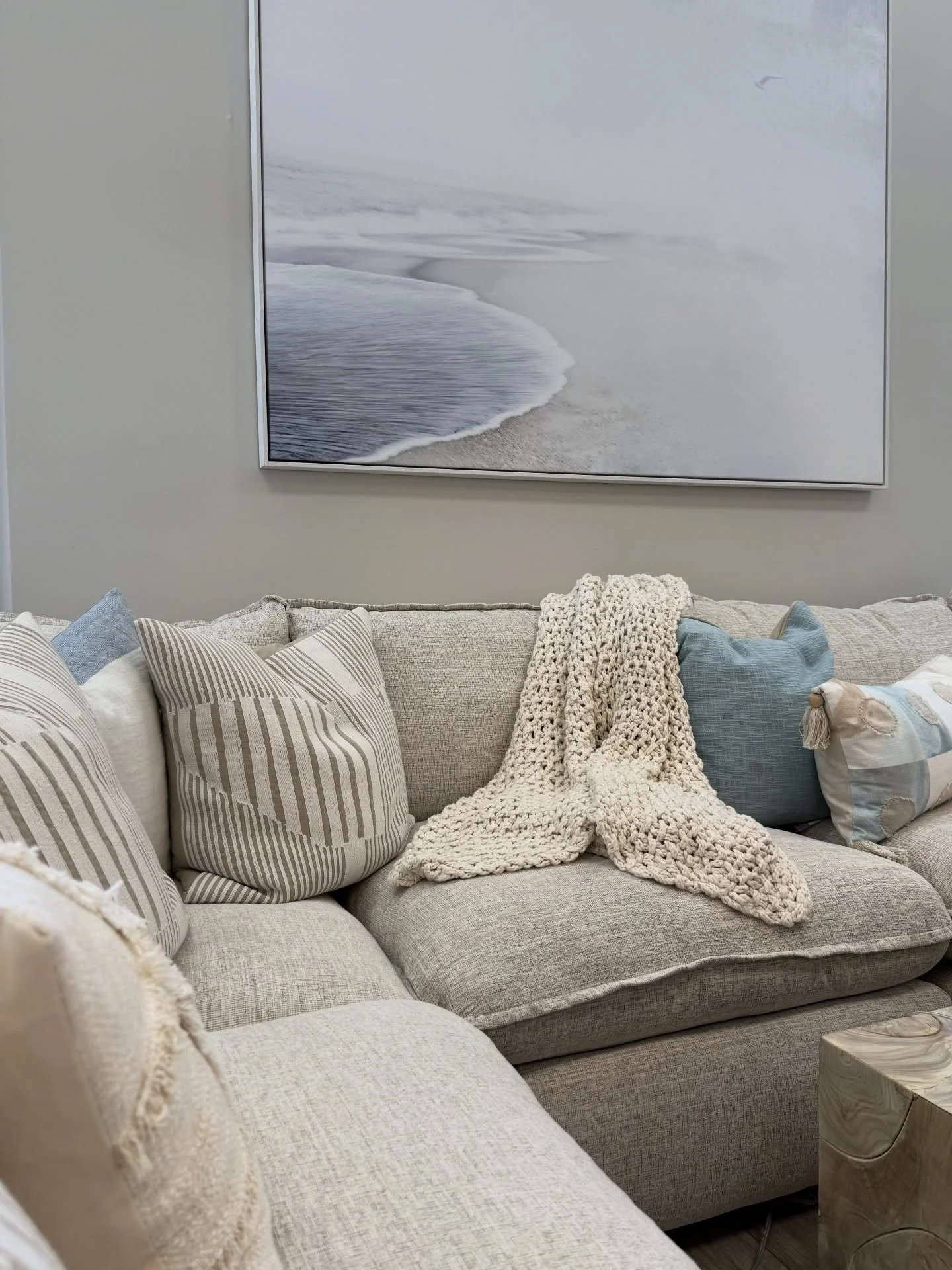 Rainy day mood in the boutique 🌧️ Soft textures and layered neutrals. Come wander and get inspired.