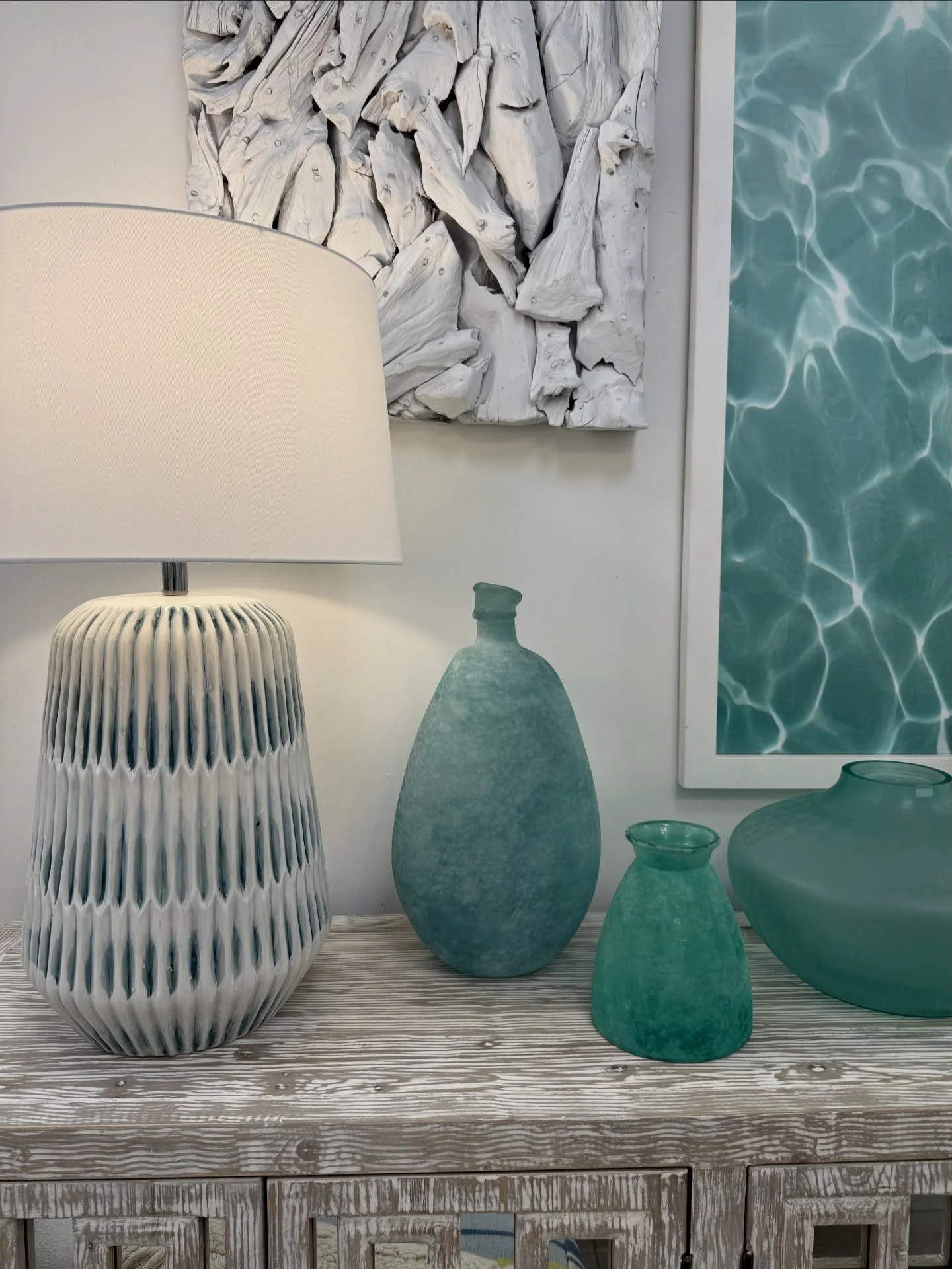 Rainy day on the north fork 🌧️

Come escape into soft aqua tones and calm coastal pieces. Our doors are open!