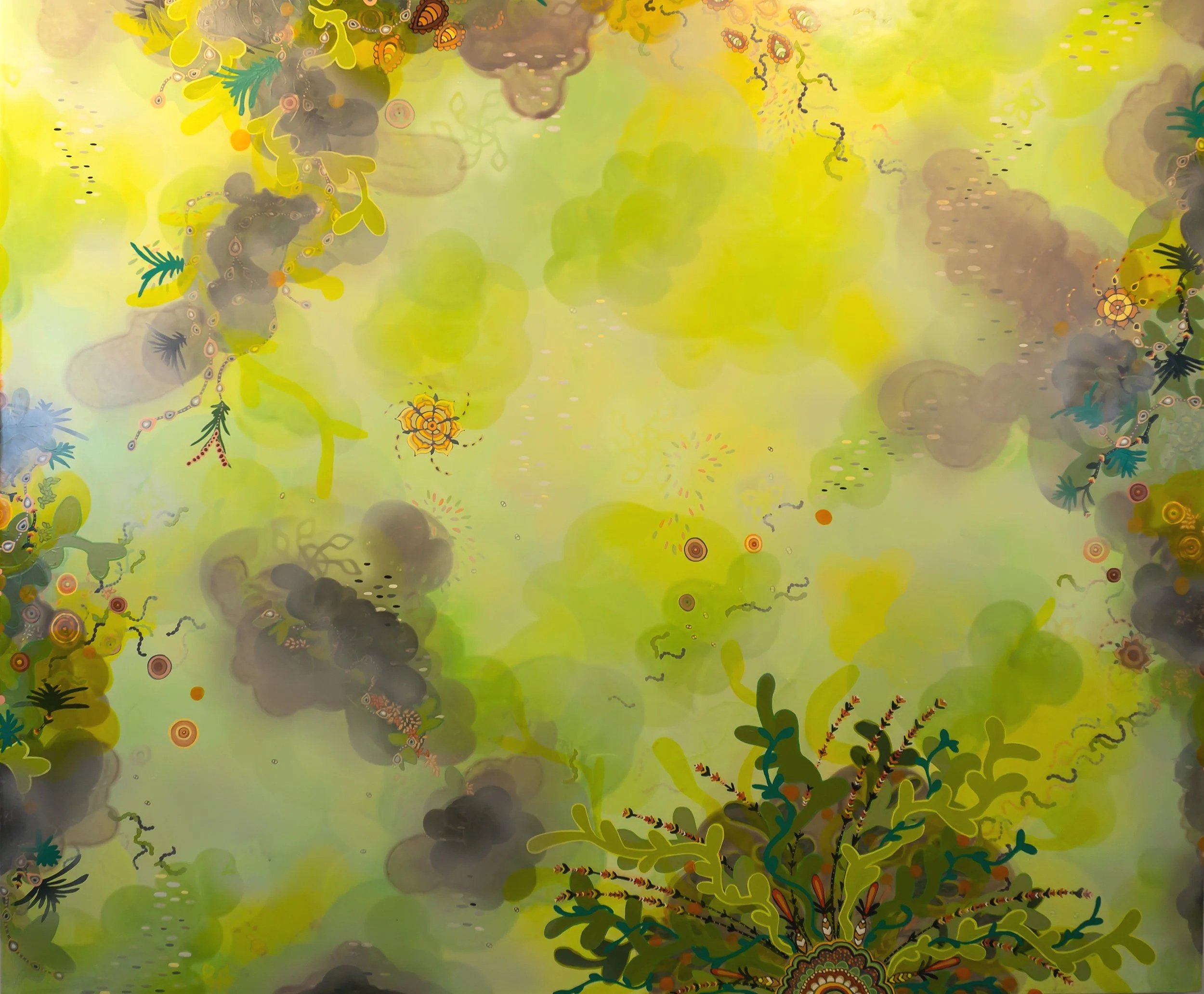 Trailing Blossom - 42"x50" - 2022