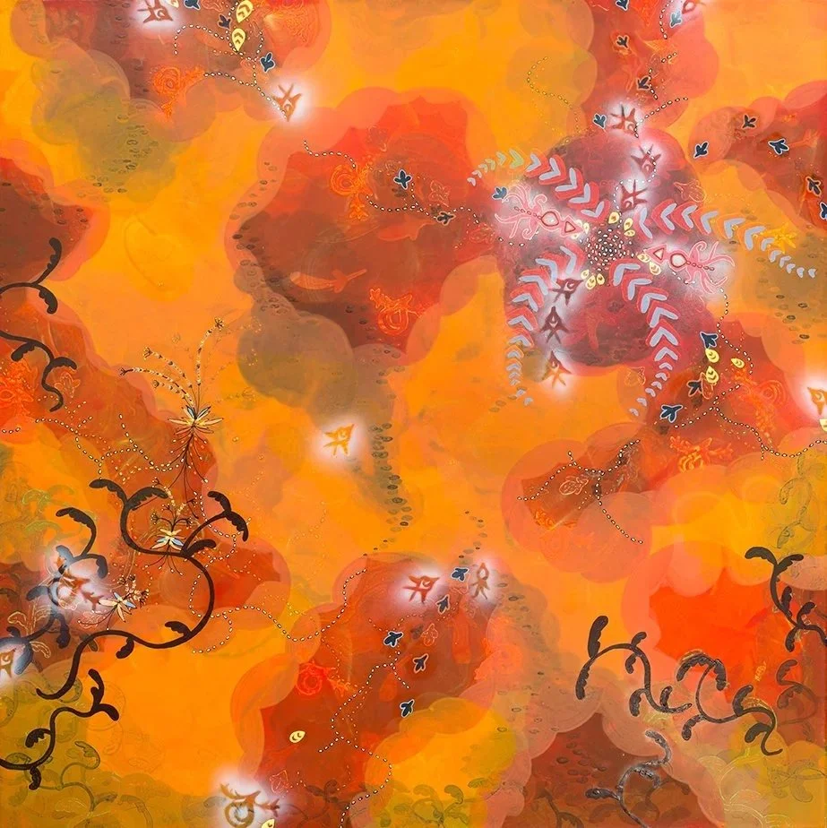 Luminous Sea Dust - 40"x40" - 2021