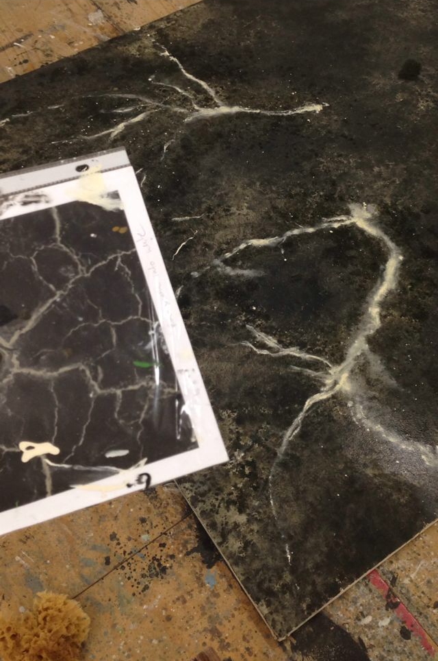 Marble floor study. Spring 2014. 