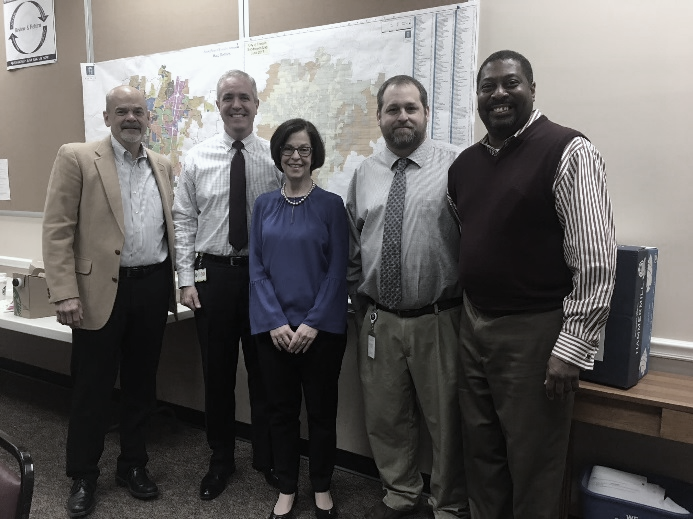 ABOVE: Ernie Reynolds, Leadership Franklin class of ’16-17, Eric Stuckey, ’09-10, Paula Harris, ’10-11, Mark Hilty, ’17-18, Robert Blair, ’99-00.