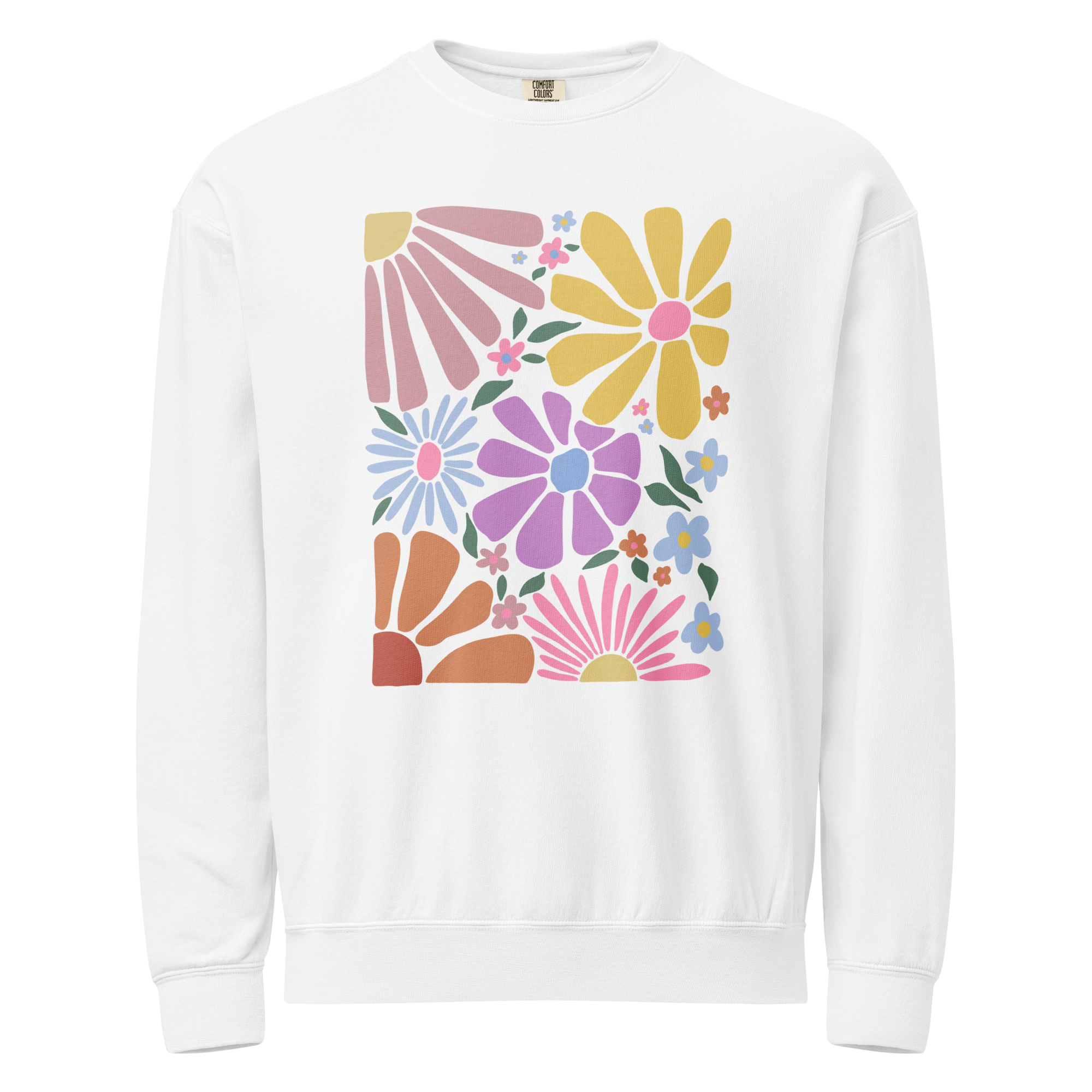 unisex-garment-dyed-lightweight-fleece-crewneck-sweatshirt-i-comfort-colors-1466-white-front-6a15dede480e0.png