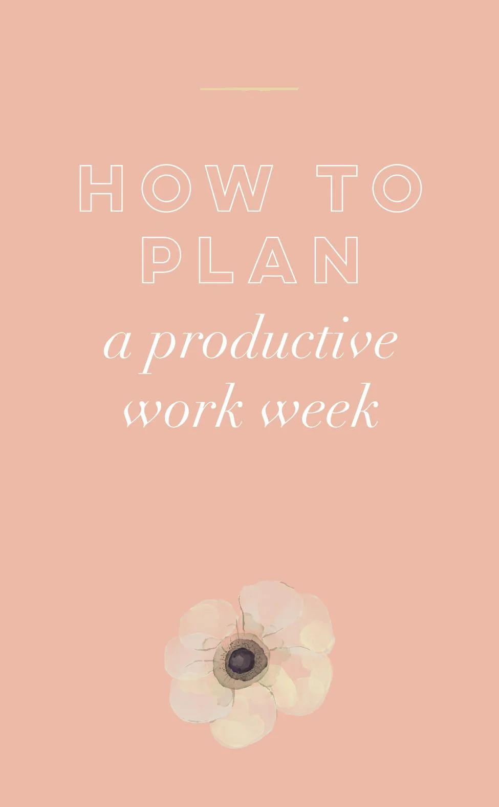 How to Plan a Productive Work Week