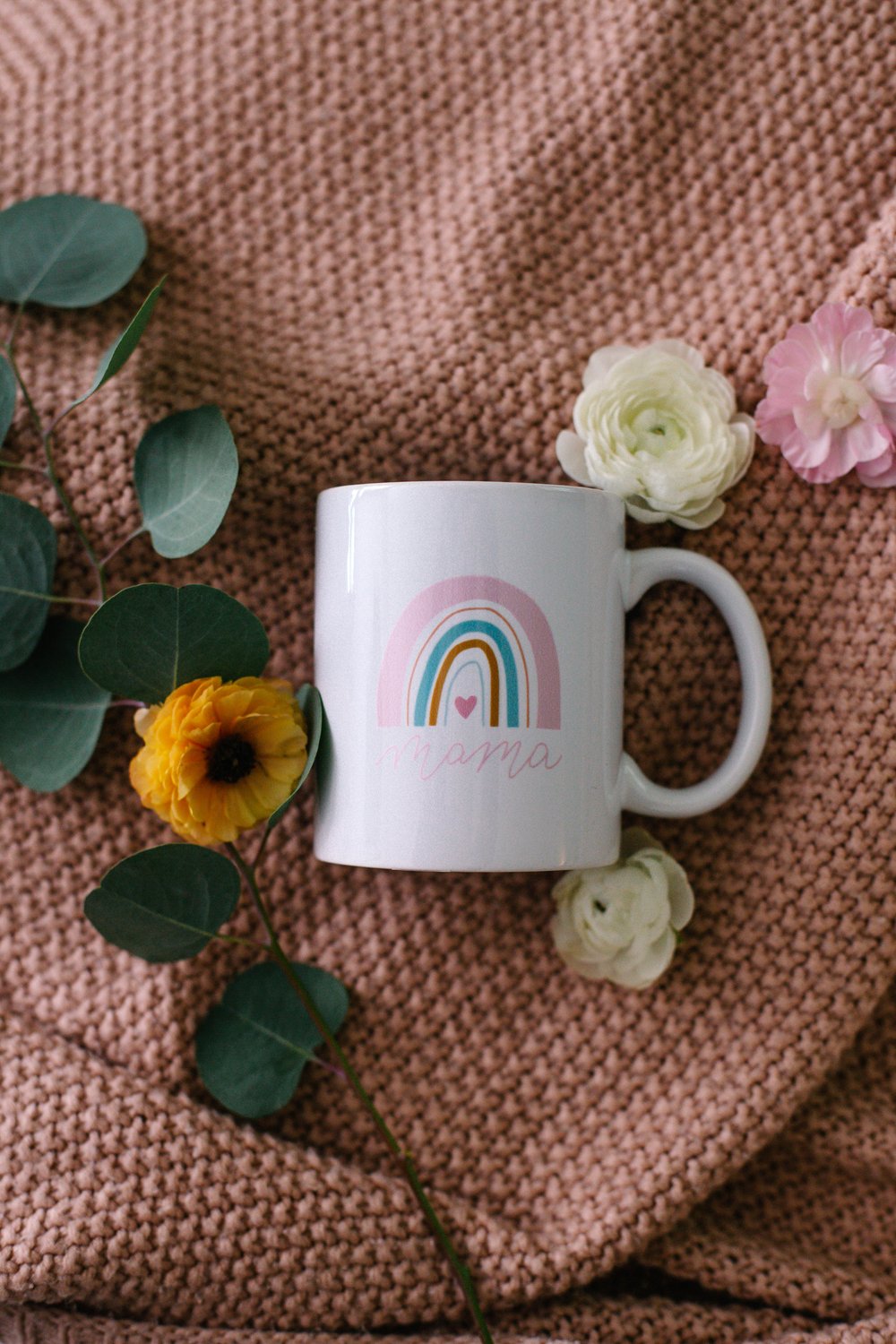 15 oz Rainbow Boy Mom Ceramic Coffee Mug