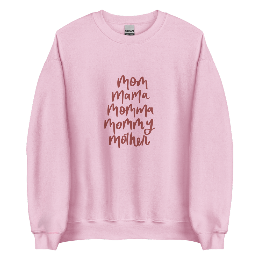 Mom, Mama, Momma, Mommy, Mother Sweatshirt | Unisex Sweatshirt in