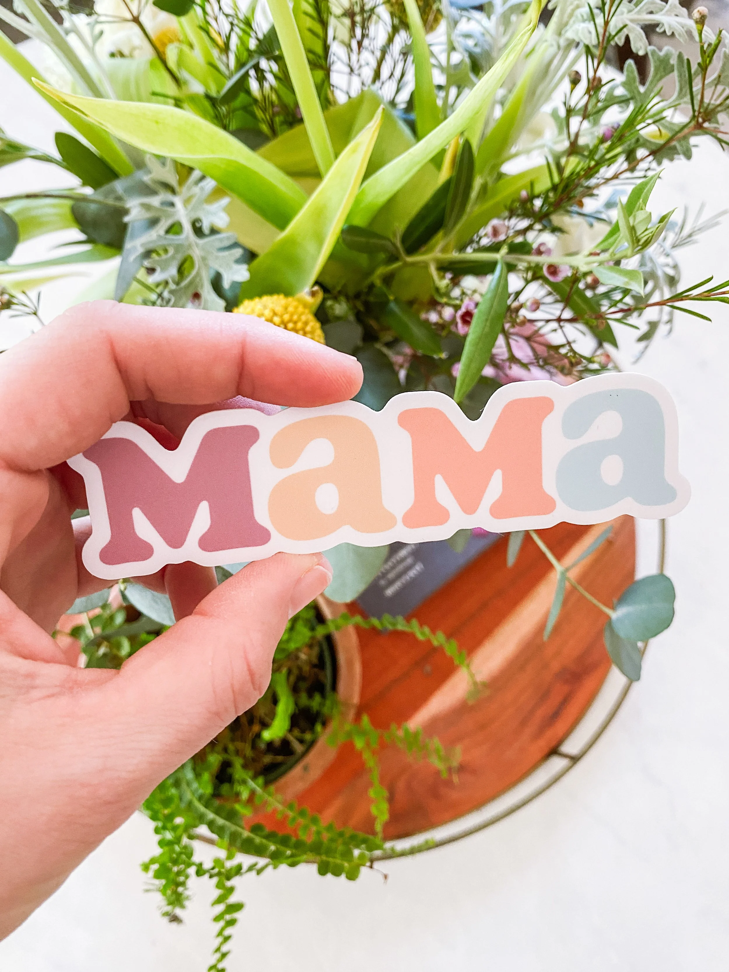 Mama Sticker | Rainbow Die Cut Sticker