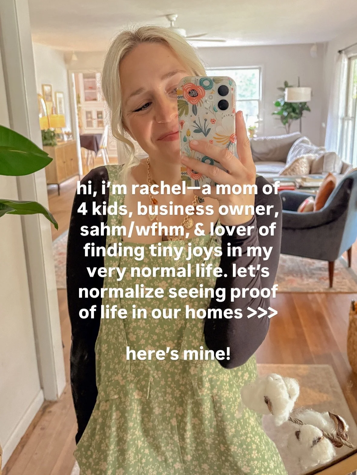 I trulyyyyy believe if we can see the beauty in toys strewn across the living room, a perfectly curated snack tray, and laundry on the floor, we will feel gratitude and joy in new ways. &amp; I also believe social media is fake and we need reminders 