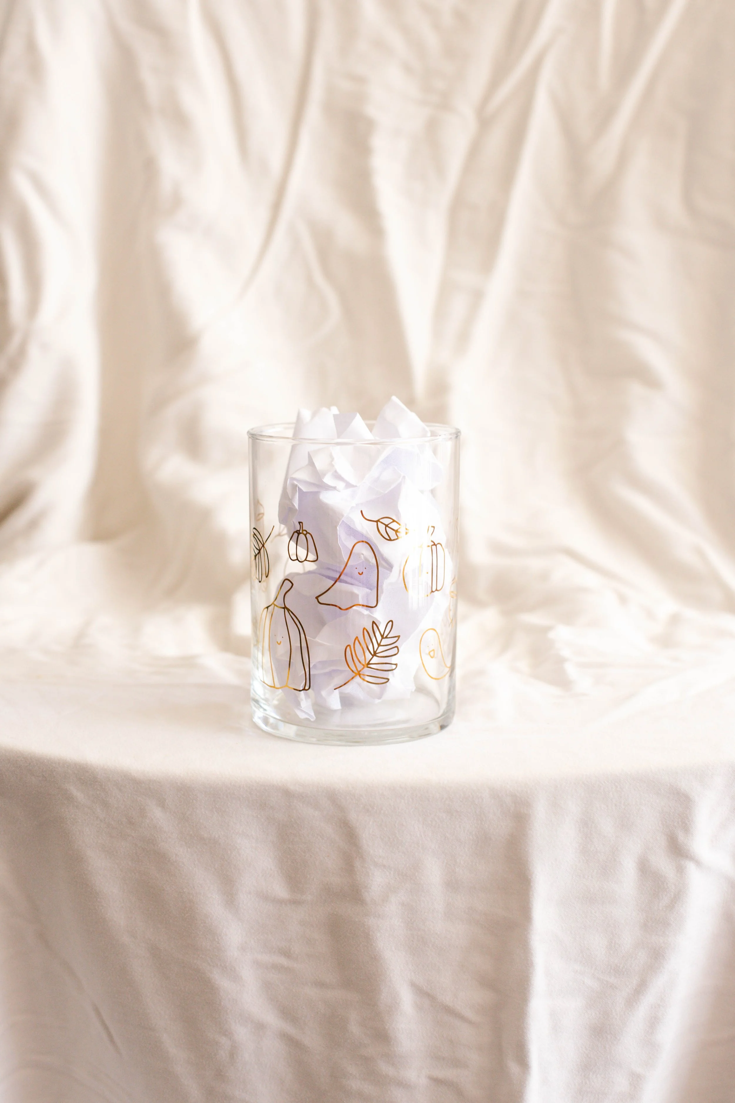 Ghosts, Pumpkins, and Leaves | Glass