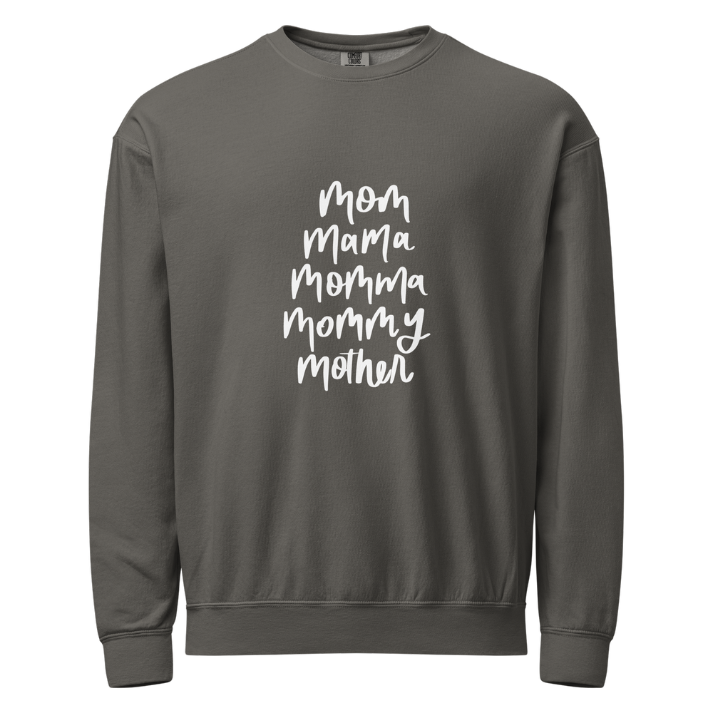 Mom, Mama, Momma, Mommy, Mother Sweatshirt | Unisex Sweatshirt in