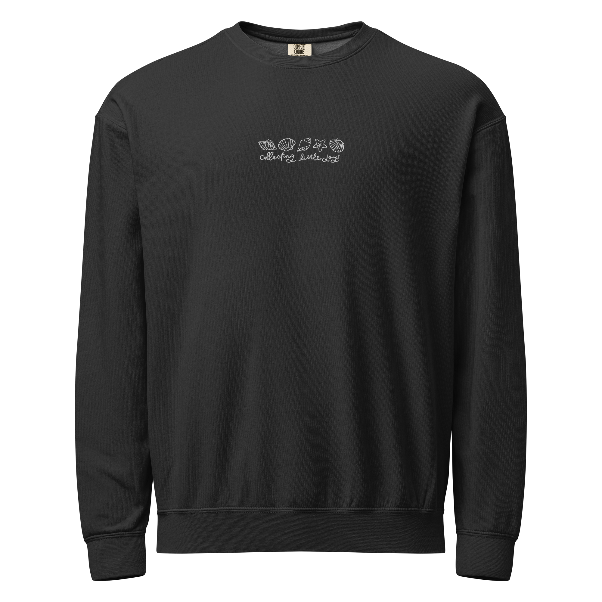 unisex-garment-dyed-lightweight-fleece-crewneck-sweatshirt-i-comfort-colors-1466-black-front-6a5fcd987bf2e.png