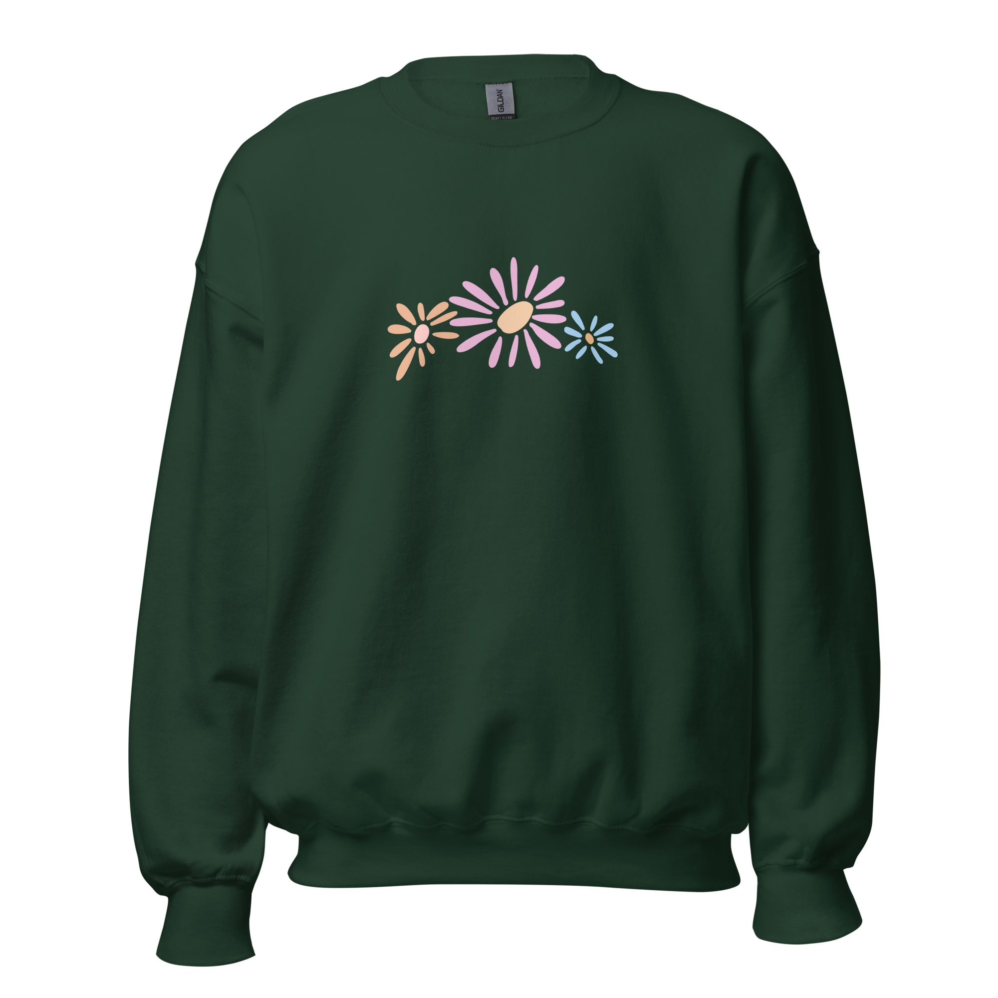 unisex-crew-neck-sweatshirt-forest-green-front-68db0a8720e9a.png