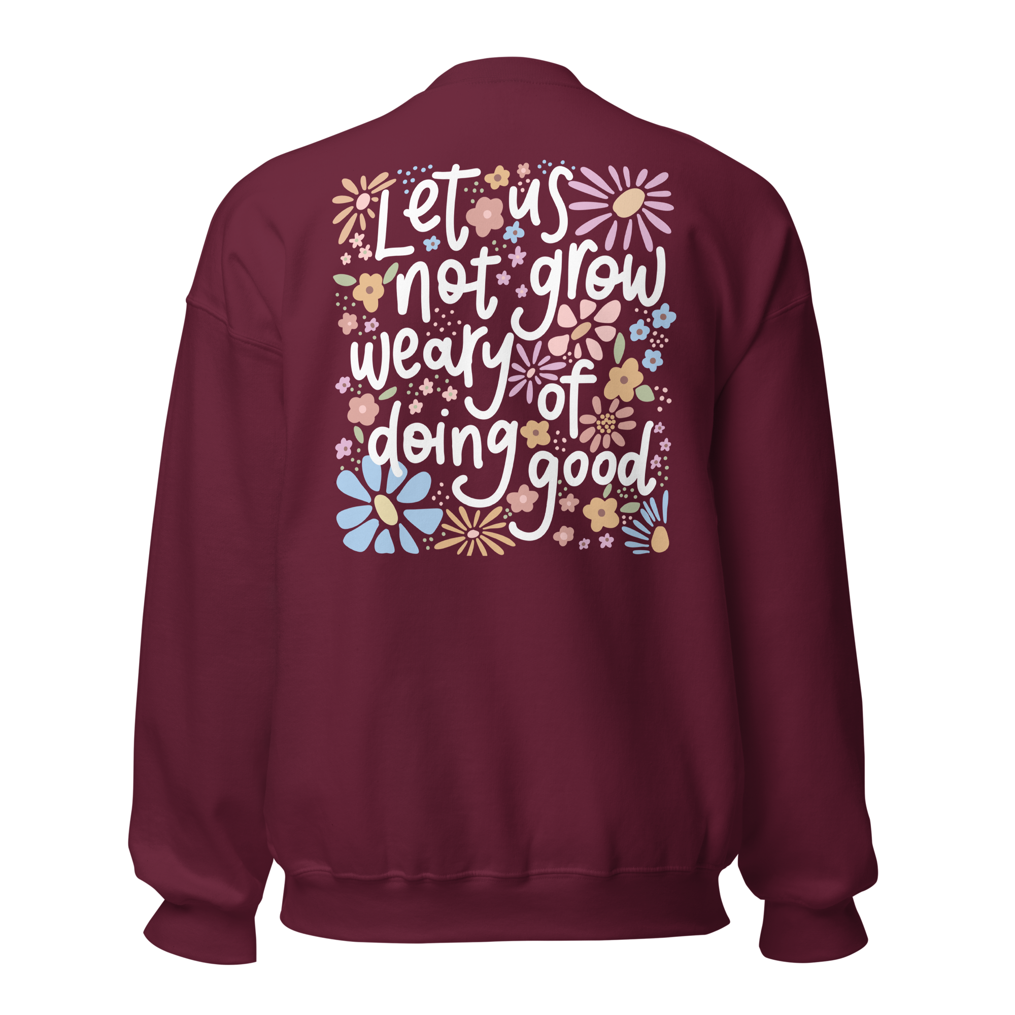unisex-crew-neck-sweatshirt-maroon-back-68db0a8721d3d.png