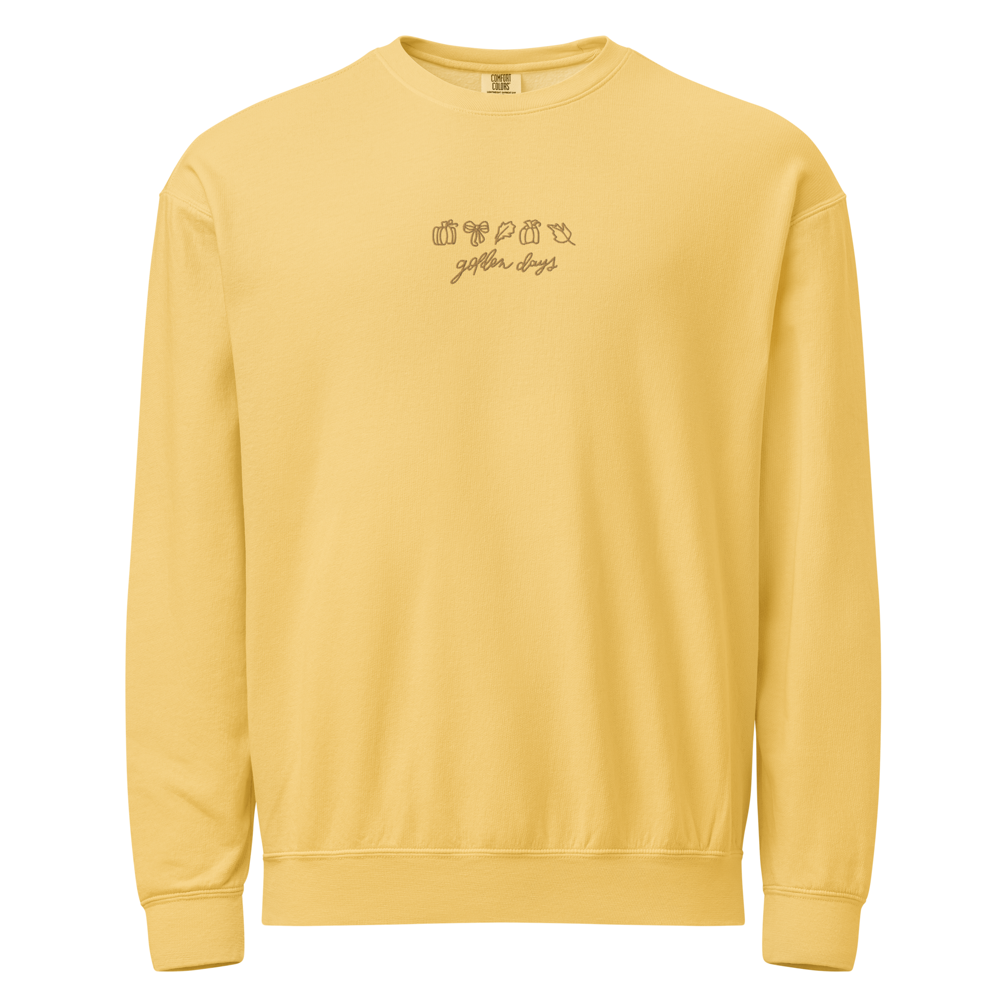 unisex-garment-dyed-lightweight-fleece-crewneck-sweatshirt-i-comfort-colors-1466-butter-front-6a9de324c0a14.png