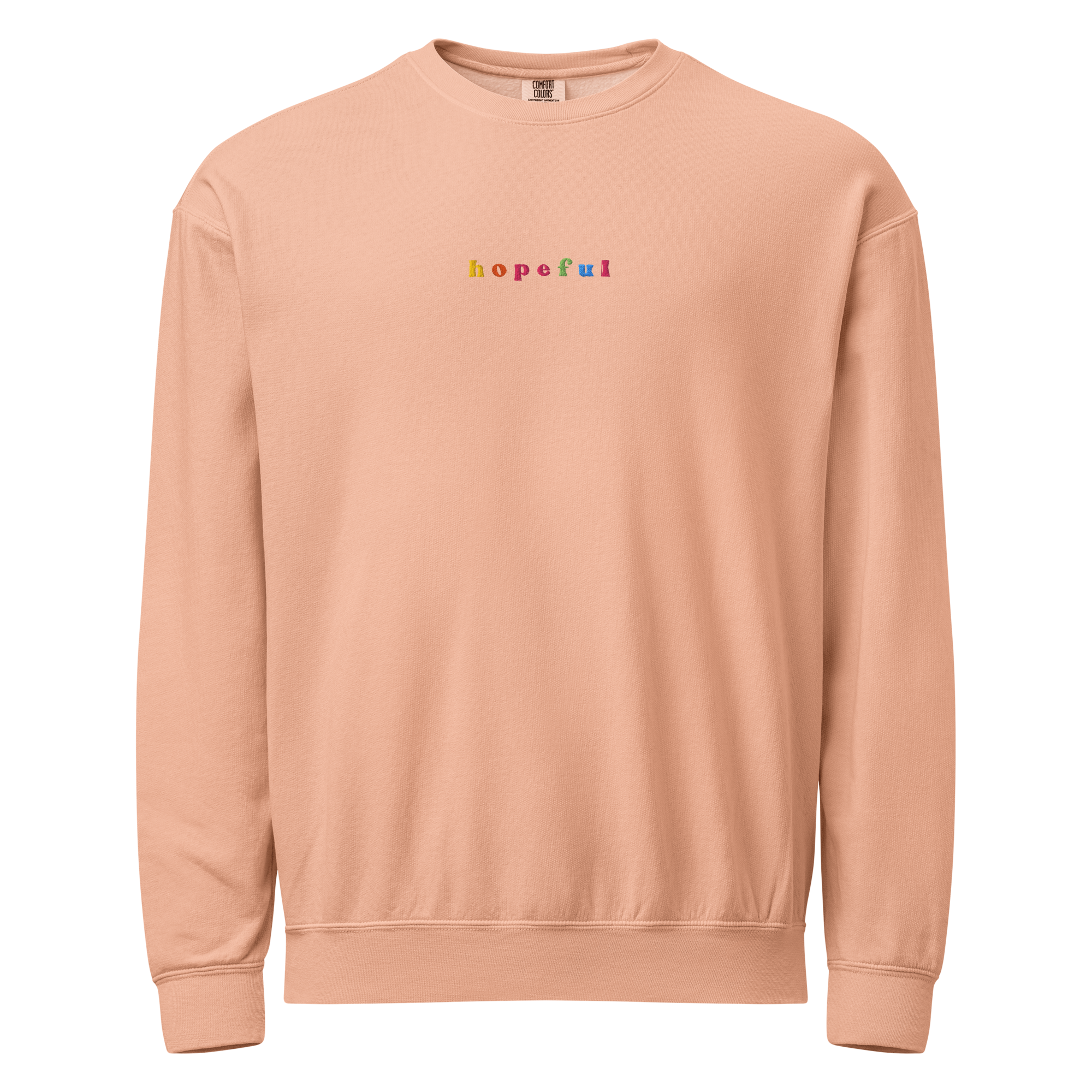 unisex-garment-dyed-lightweight-fleece-crewneck-sweatshirt-i-comfort-colors-1466-peachy-front-6a19ceab79cf1.png