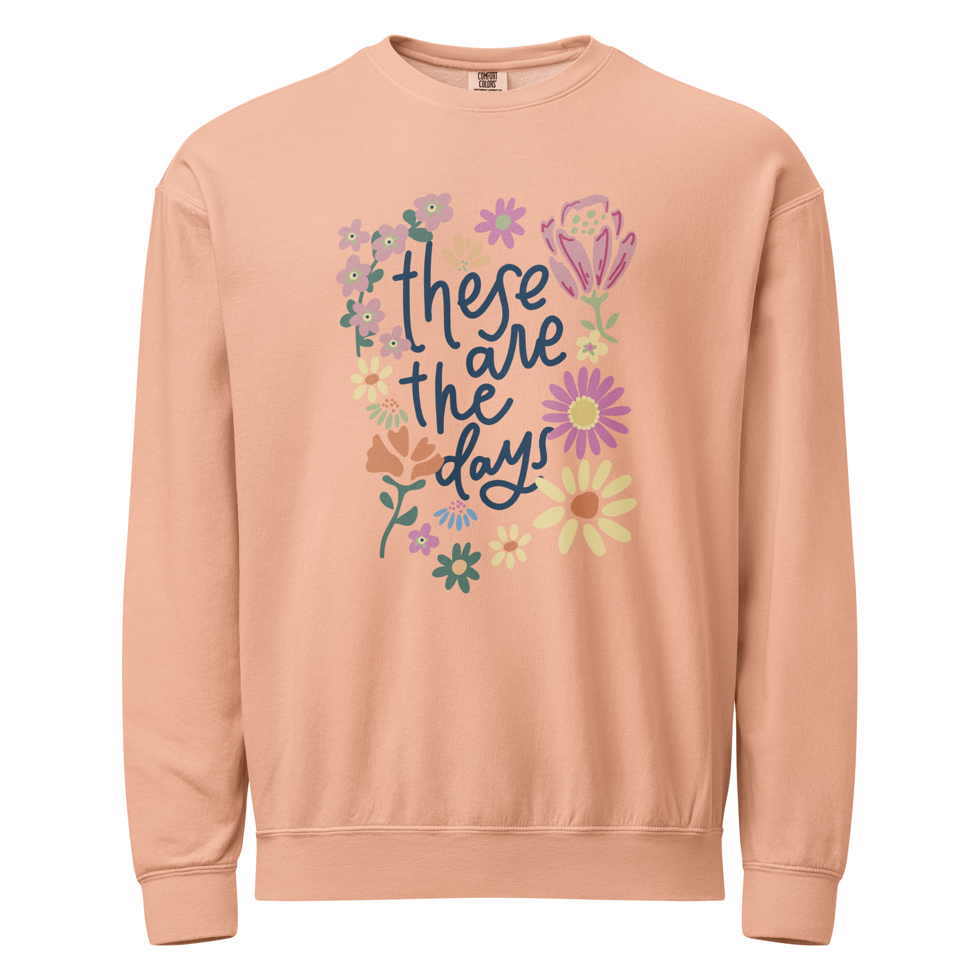 unisex-garment-dyed-lightweight-fleece-crewneck-sweatshirt-i-comfort-colors-1466-peachy-front-6a15e583ee174.png